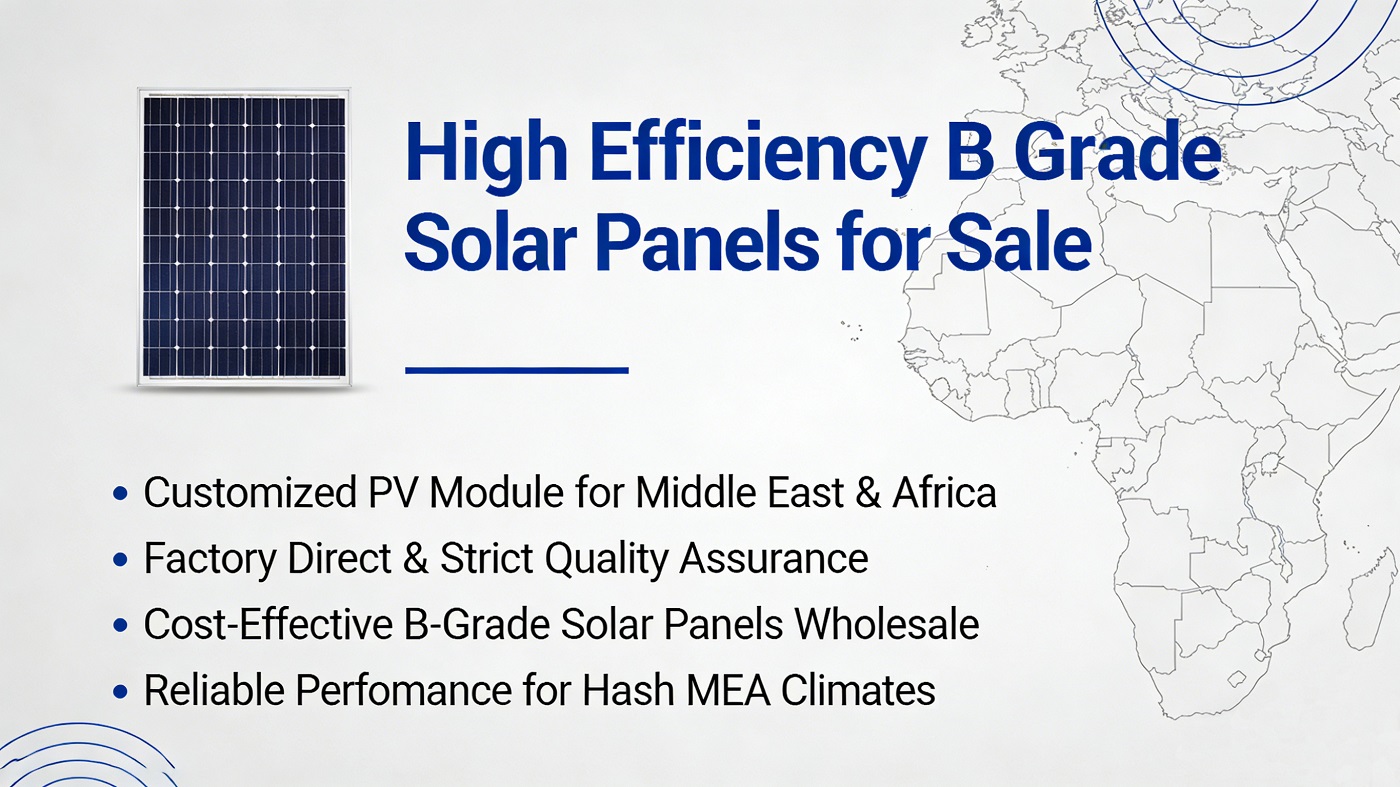 High Efficiency B Grade Solar Panels for Sale | Customized PV Modules MEA | KINGSUN